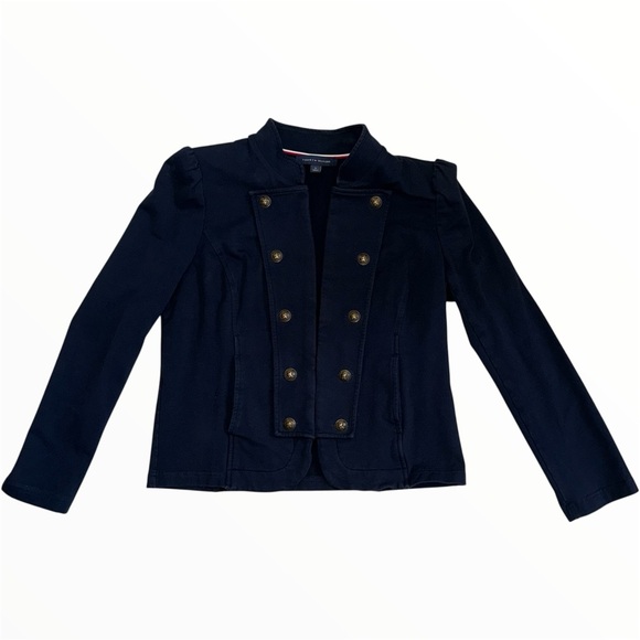 Tommy Hilfiger Jackets & Blazers - Tommy Hilfiger Women's Navy Double-Breasted Jacket